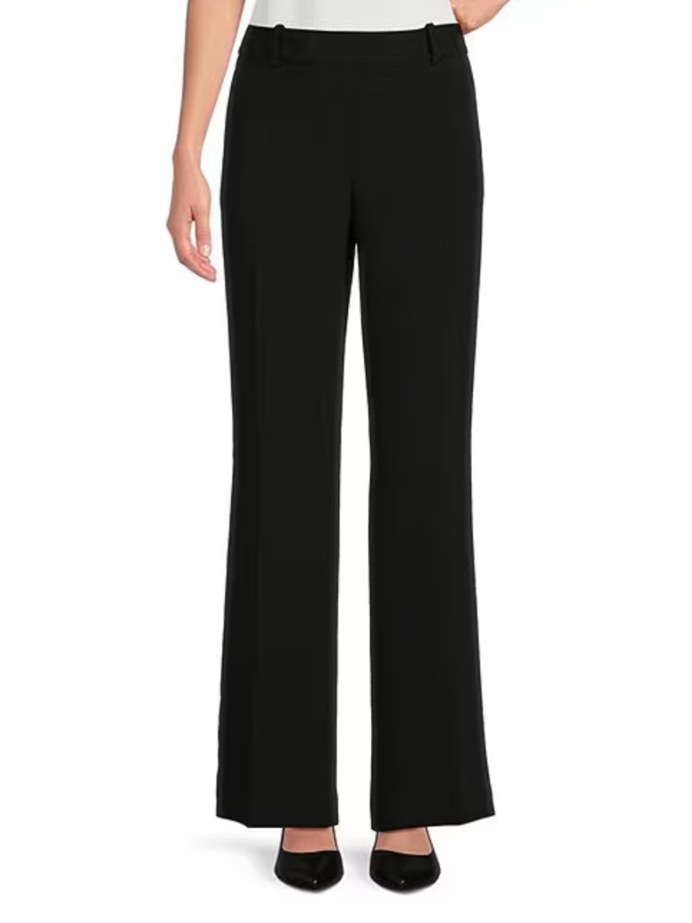 Karl Lagerfeld Women’s Suiting Classic Black Boot-Cut Dress Pants Size 10